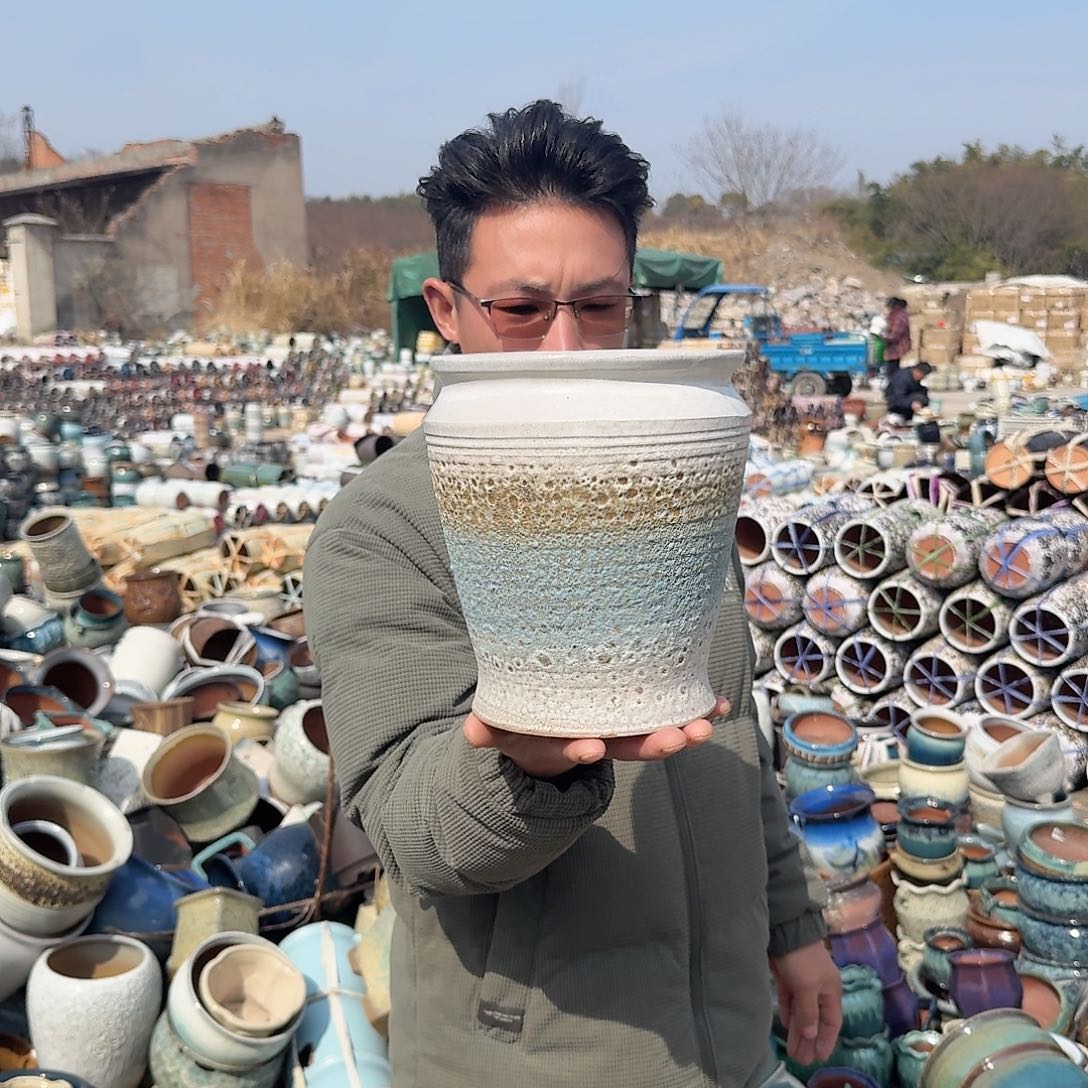 紫砂花盆瑕疵04一个