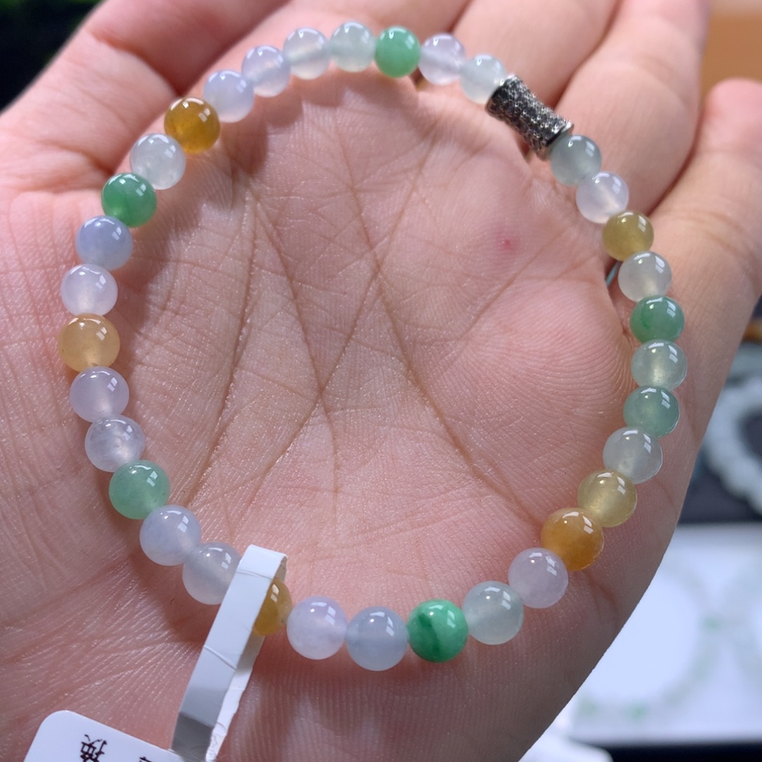 翡翠未镶嵌手链卡5