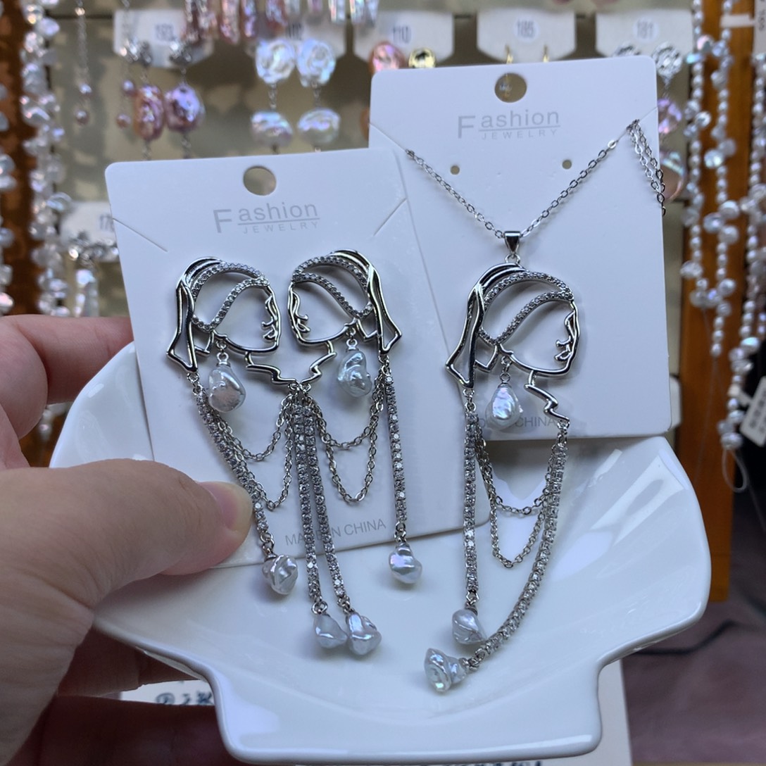 合金淡水珍珠耳环福利2448