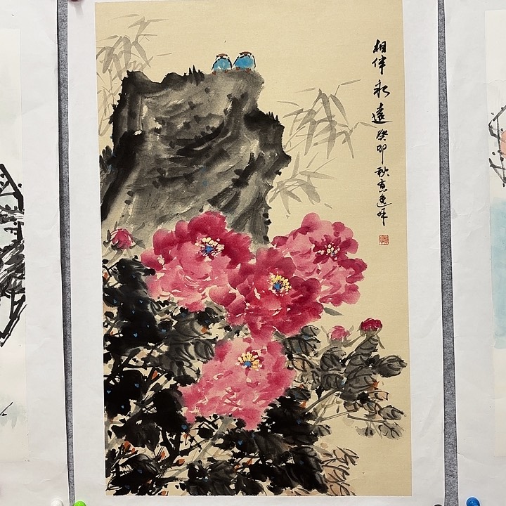 国画花鸟等多种鸟类和动物为
