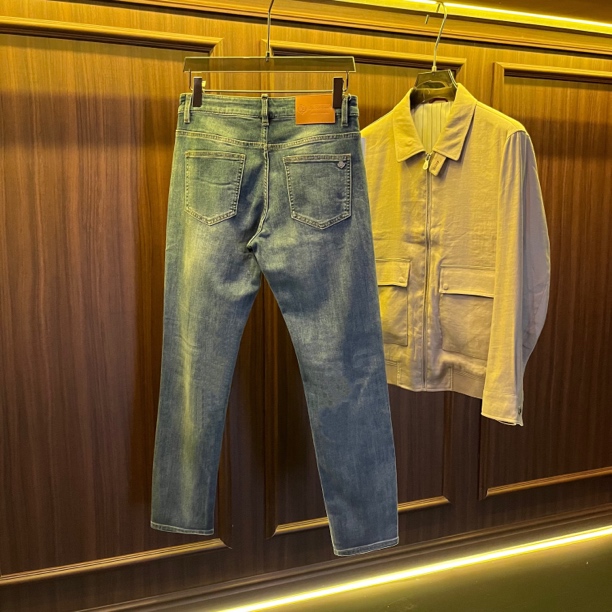 P系高货春夏薄款休闲直筒牛仔裤1573