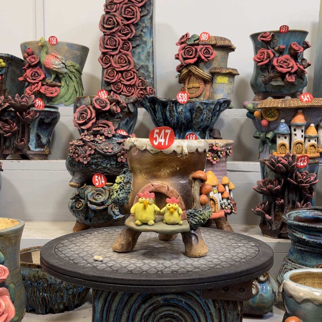 陶瓷微瑕547 号陶然花盆厂家直销