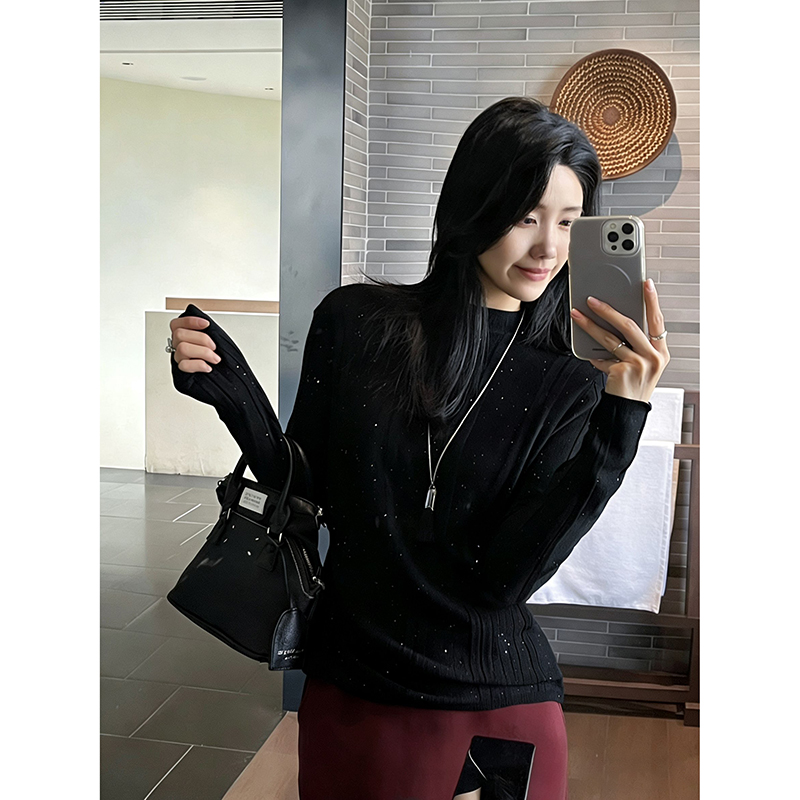 【宝蓝色】3903星空超柔软高品质中领上衣