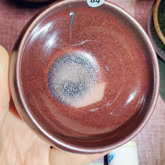茶盏微瑕龙窑柴烧钵钵器型8.5口径
