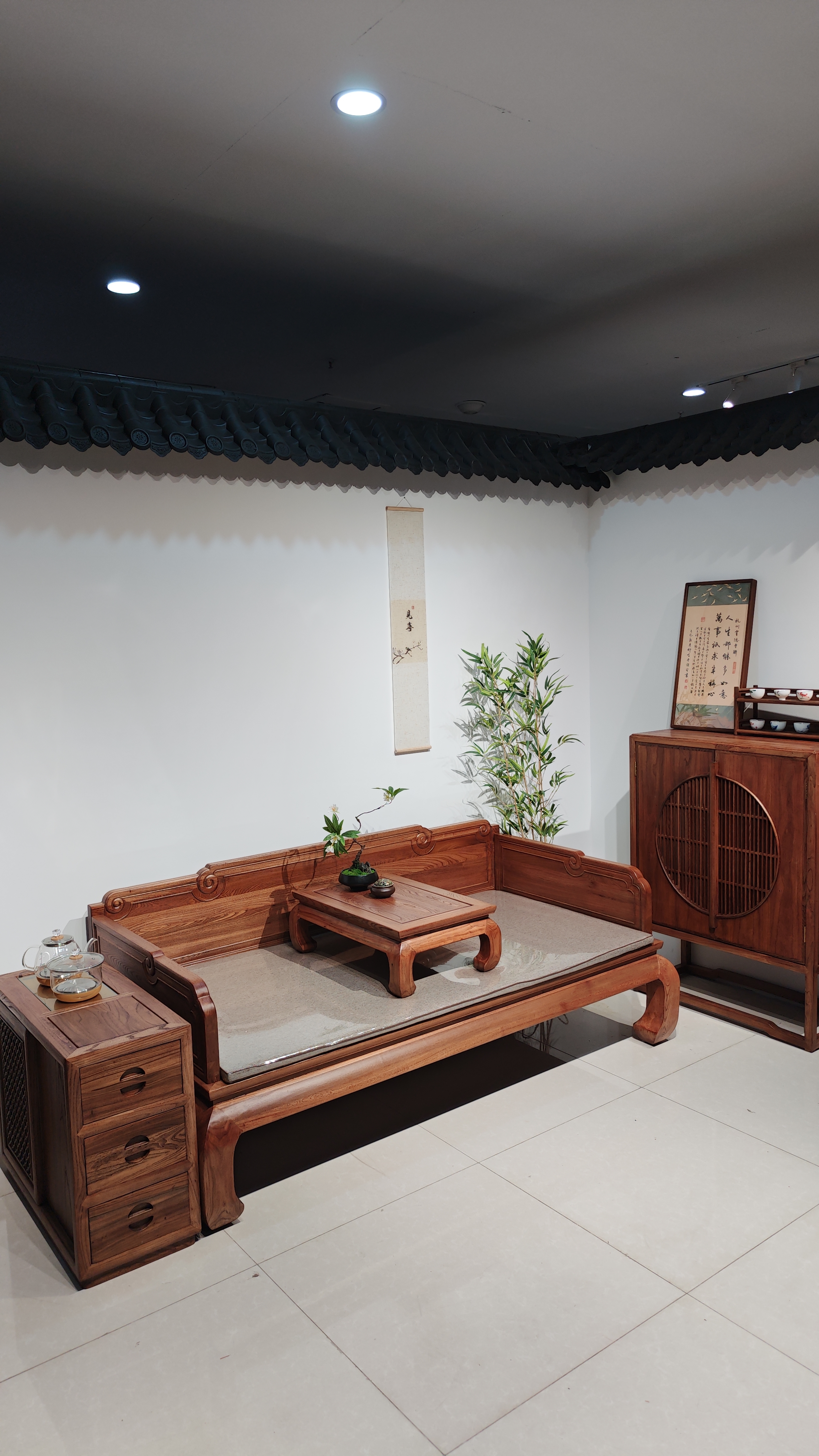 新中式罗汉床古典实木榫卯罗汉床罗汉沙发客厅罗汉床茶桌组合套装