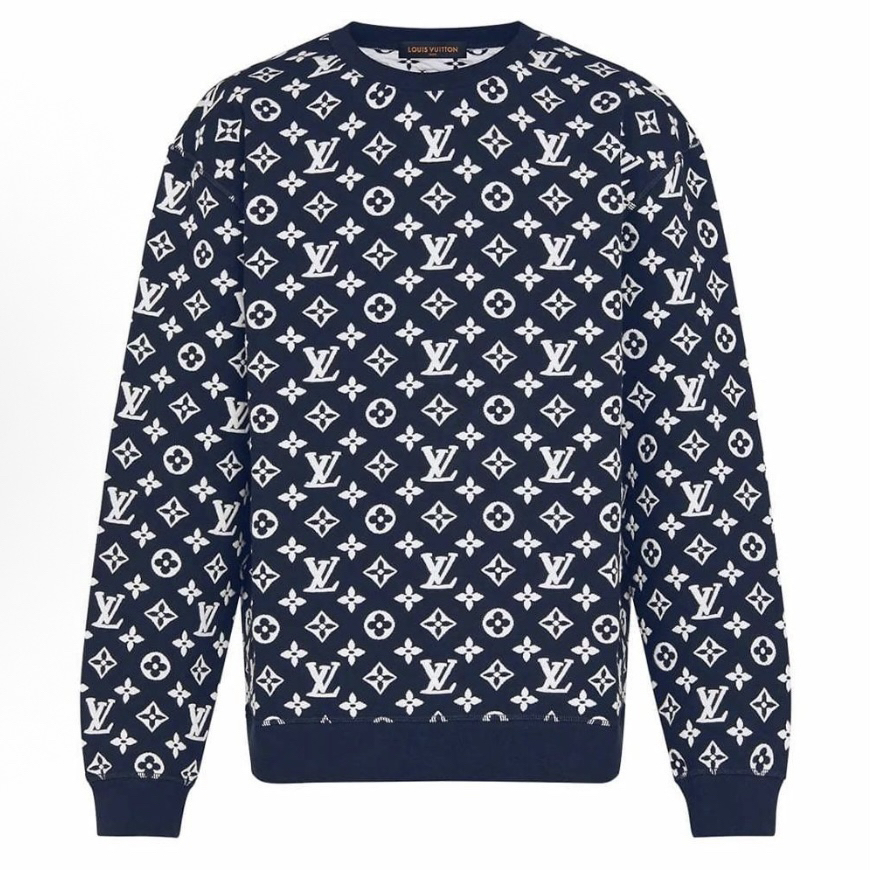 未使用 LouisVuitton/路易威登 提花图案卫衣XL码 BB10987