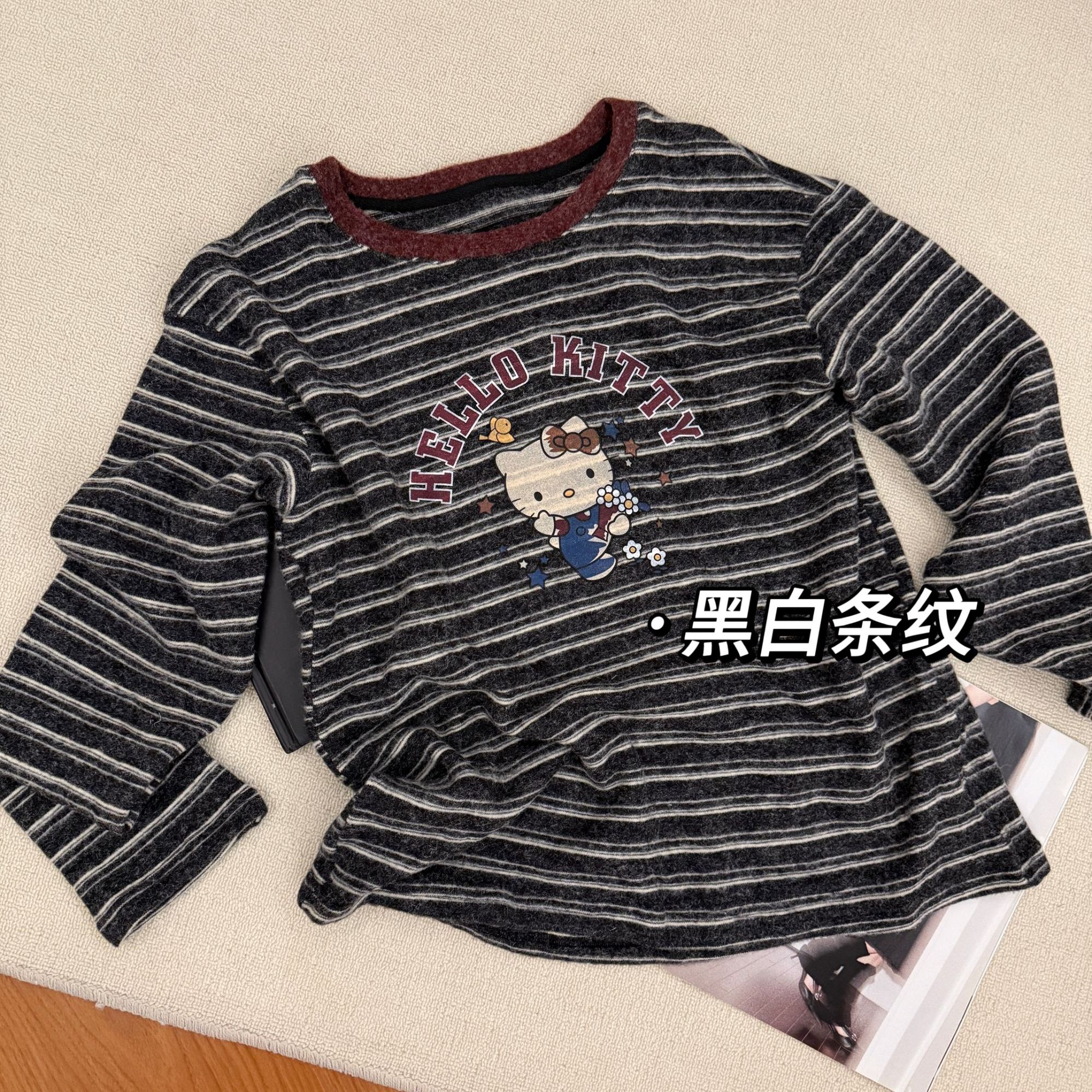 【条纹猫咪T打底】51218