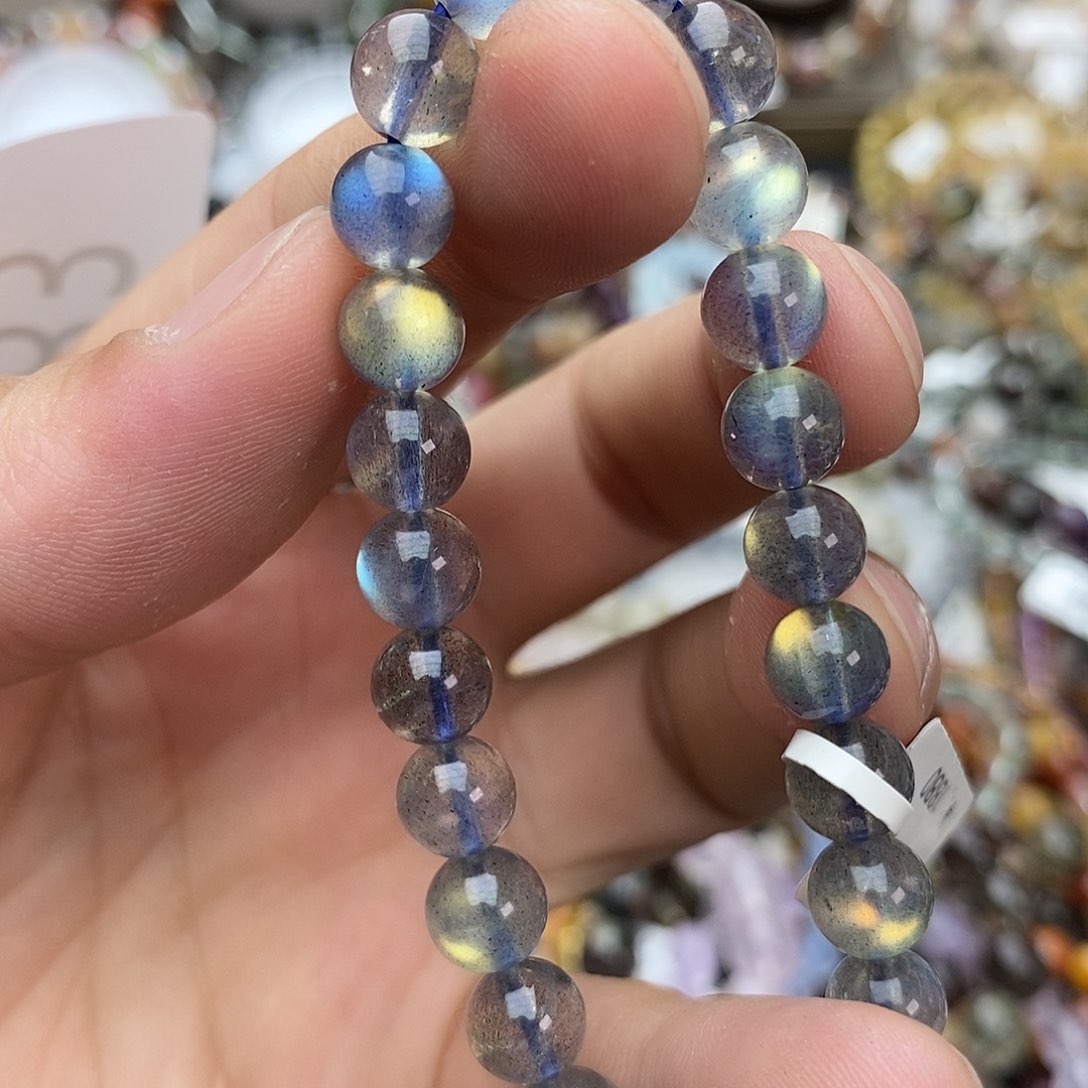 拉长石手链未镶嵌手链