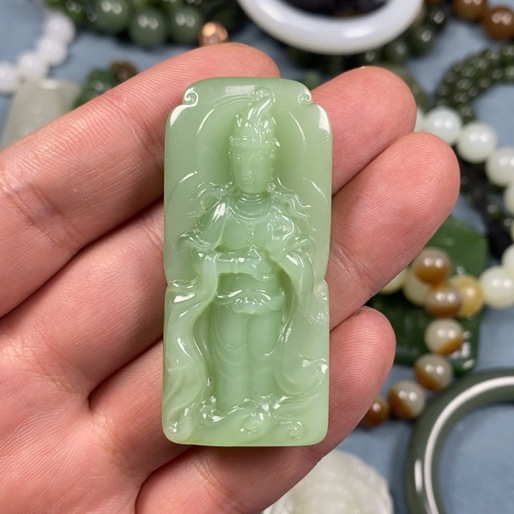 和田玉吊坠(不含链)未镶嵌