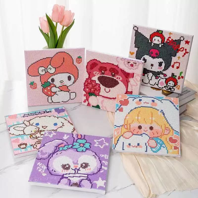 儿童diy手工钻石画卡通满钻高级粘贴益智玩具
