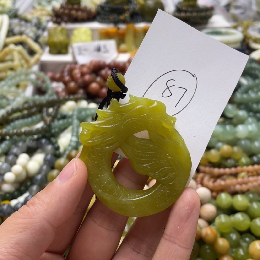 蛇纹石玉手链未镶嵌