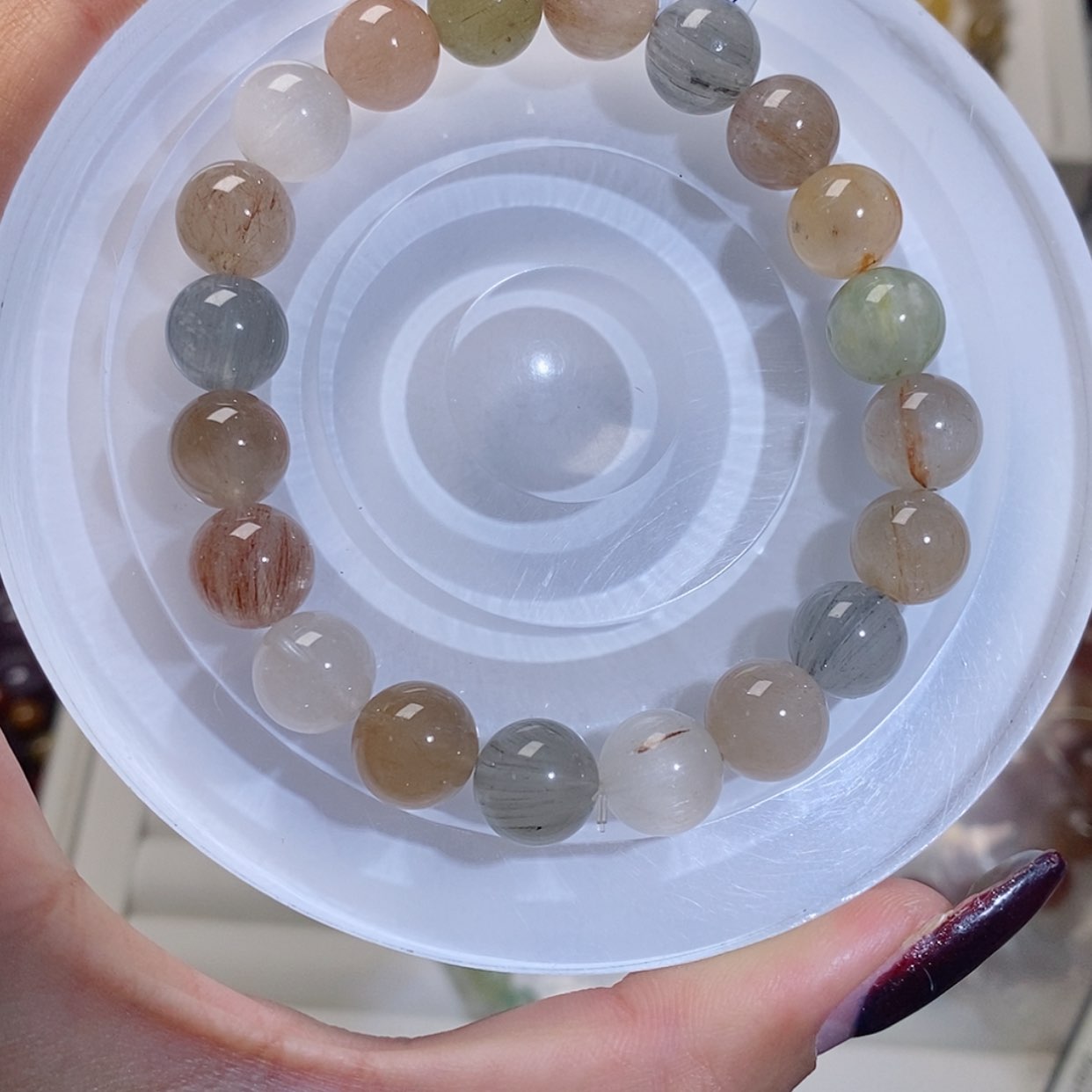 【闪购商品】水晶手链未镶嵌彩兔毛160