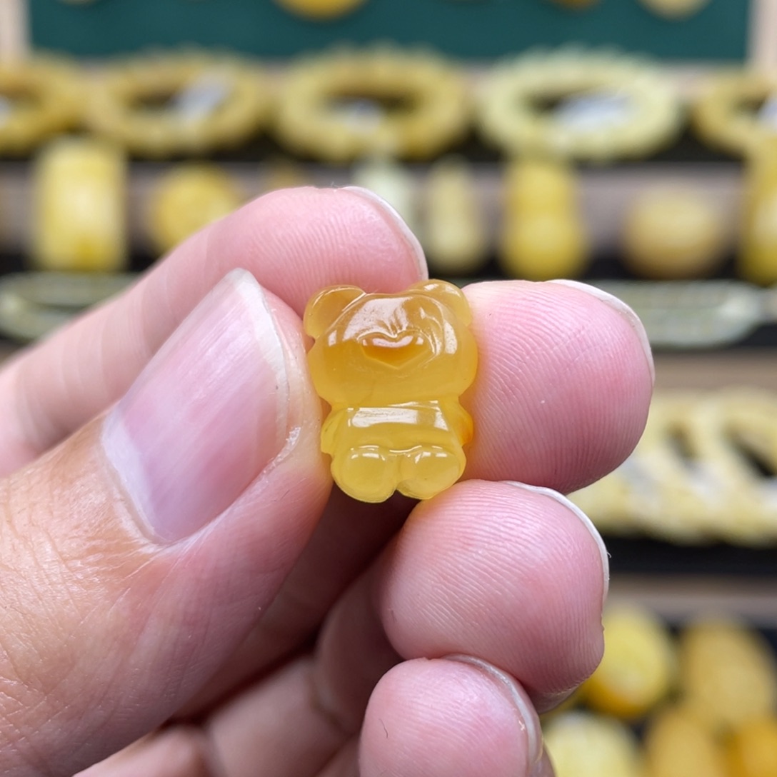 琥珀裸石未镶嵌琥珀蜜蜡