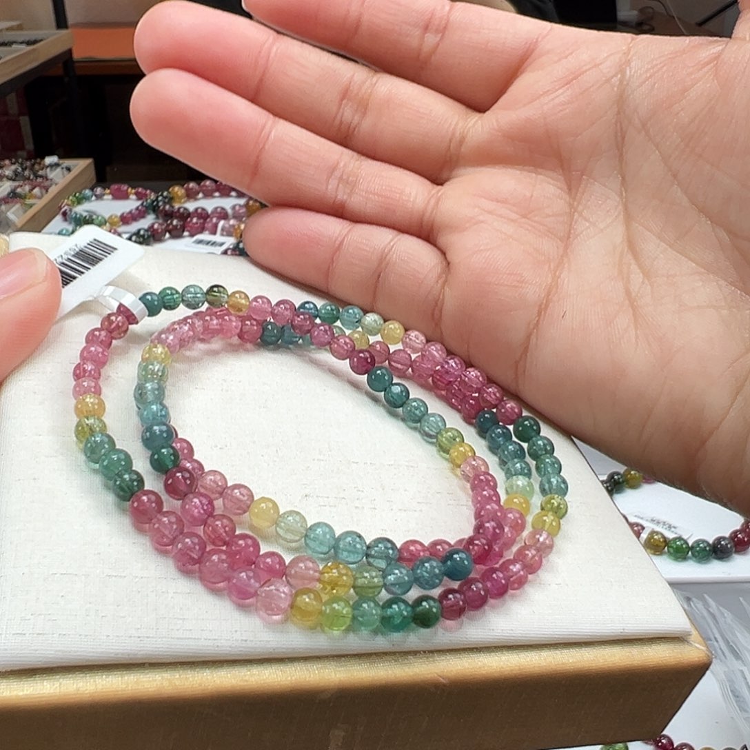 未镶嵌手串碧玺4mmmmmm