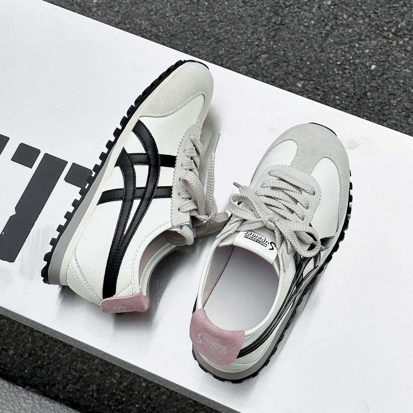 系带休闲鞋板鞋小白鞋车缝线ins鞋子通用低帮百搭8621