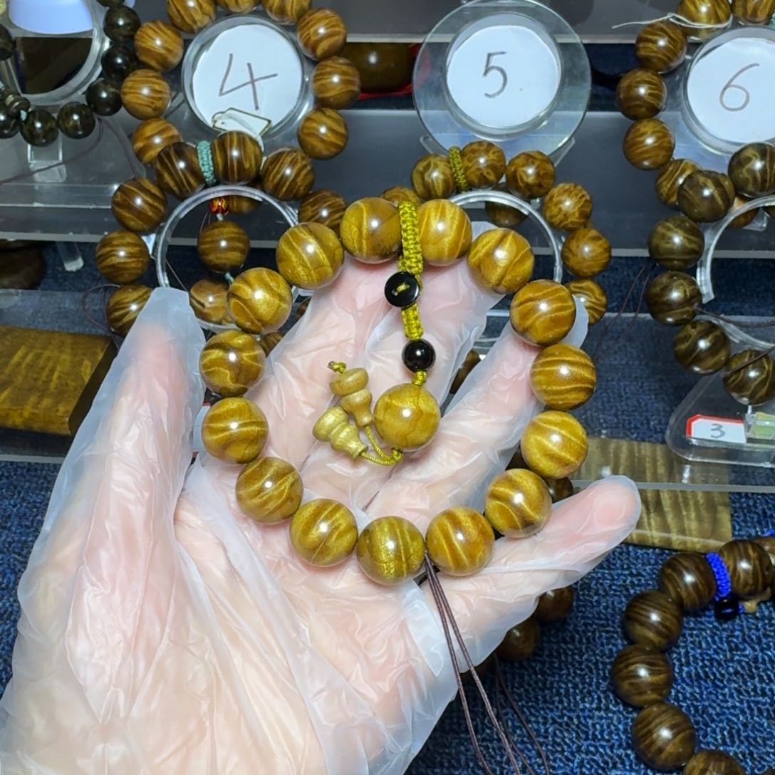 金丝楠手串/手链越**丘金丝楠木1.5