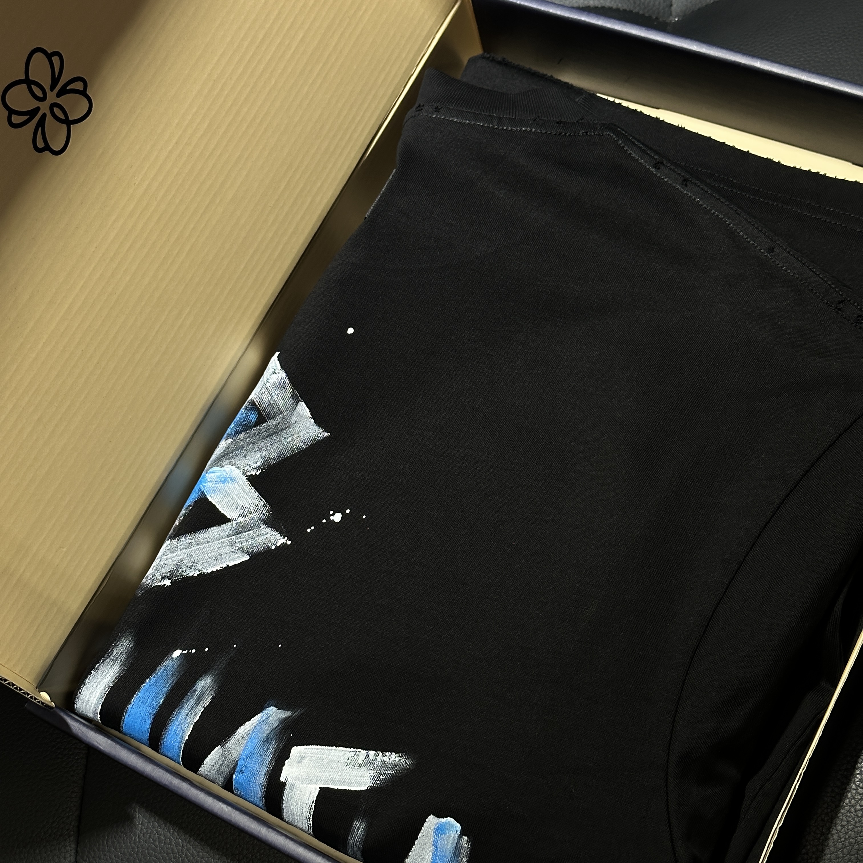 【23号链接-手绘联名】SWAG男装夏季欧货潮牌短袖T恤高级感2664