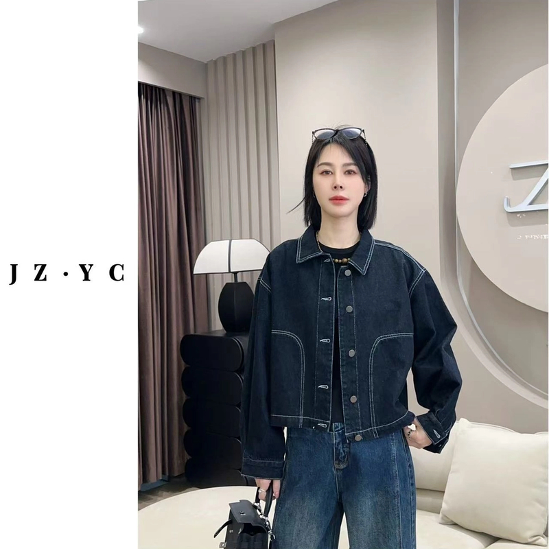 【洁子推荐 】2025春季251152新款复古水洗休闲牛仔外套JZYC