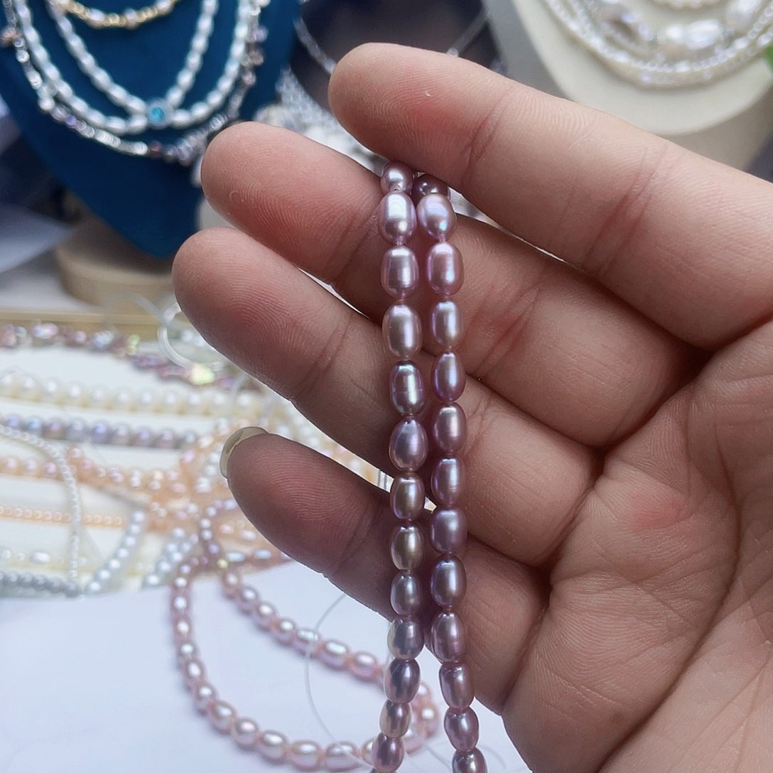 淡水珍珠颈饰银S925镶嵌