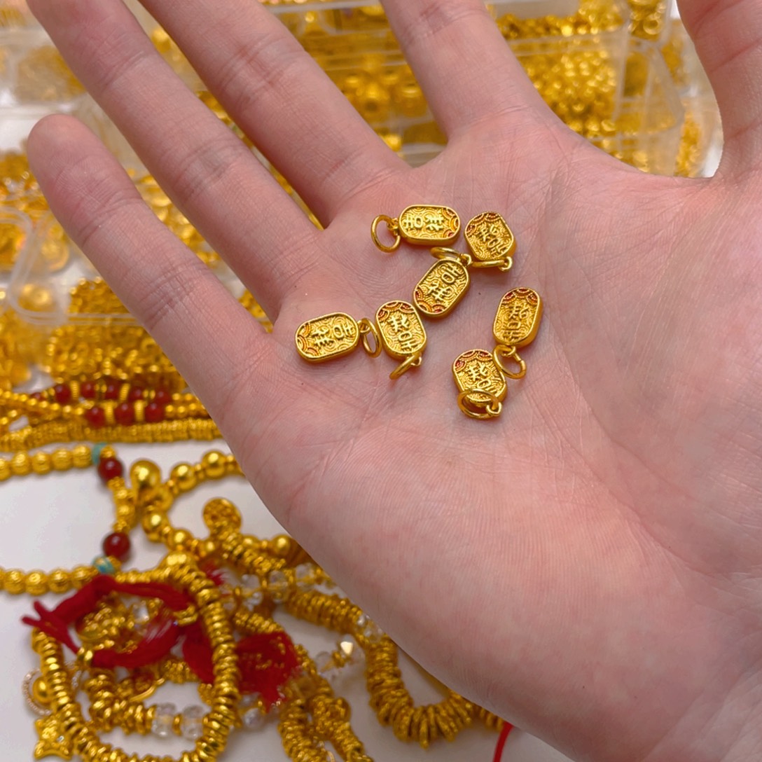 锆石铜合金吉祥牌子1颗