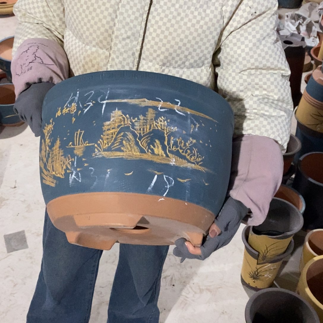 紫砂花盆紫砂花盆