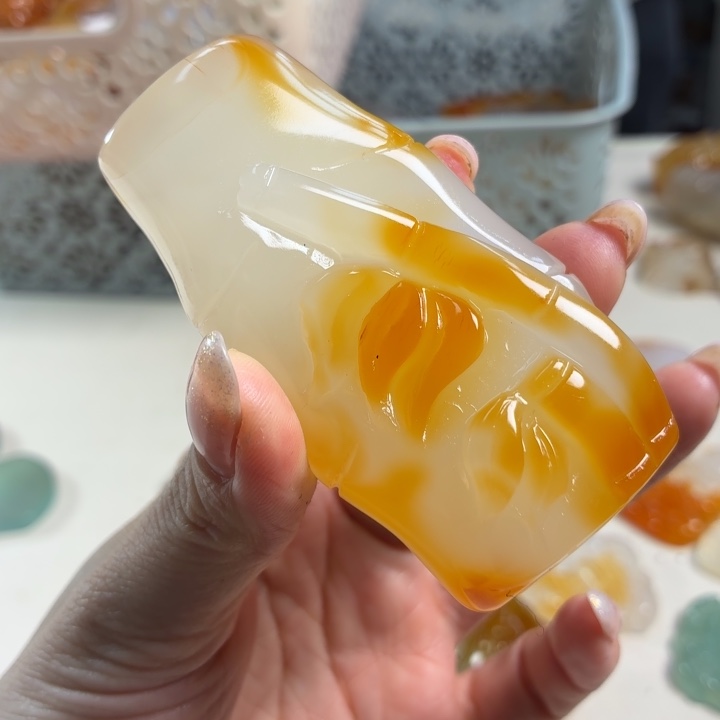 玛瑙/玉髓未镶嵌吊坠(不含链)