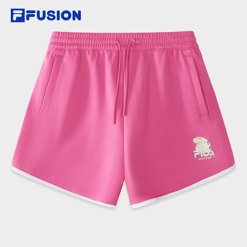 【潦草小狗联名】FILA FUSION斐乐夏季新款运动五分短裤T11W638602F