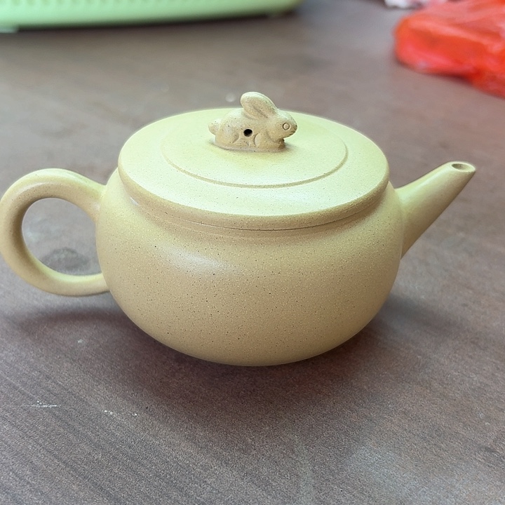 紫砂茶壶本绿紫砂壶兔兔
