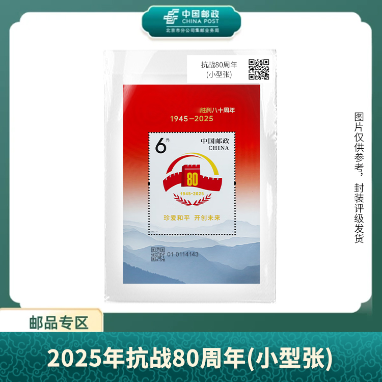 中国邮政-2025-18 2025年80周年(小型张) X