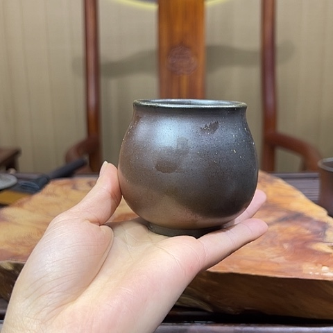 启*戬谷龙窑坭兴陶柴烧茶壶823