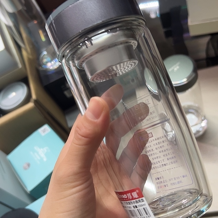 厚耀品牌双层 350ml玻璃杯  微瑕 