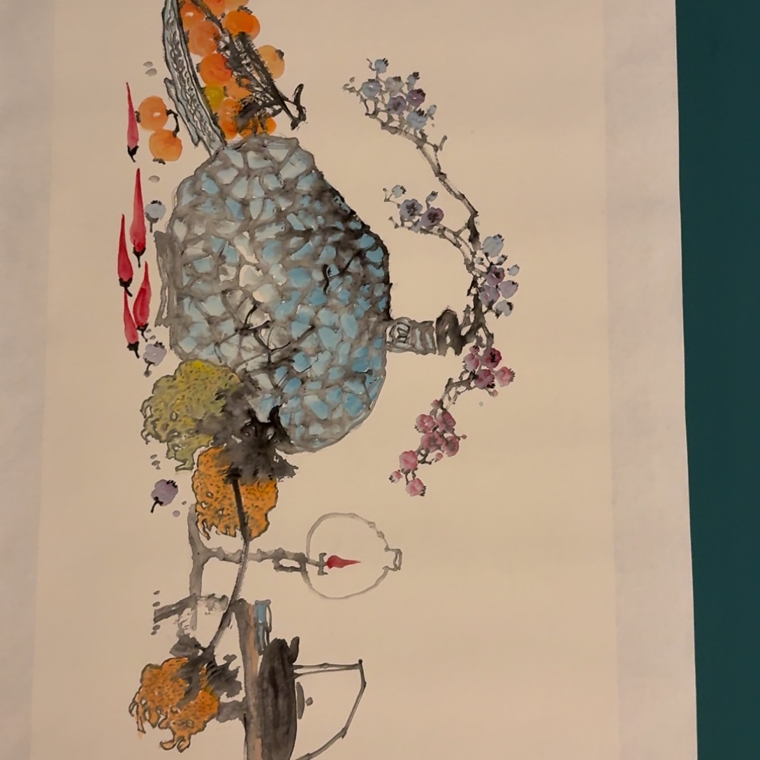 国画丁老师作品画作