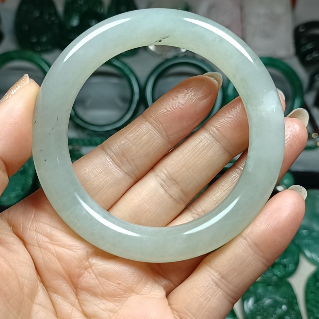 独山玉手镯55+未镶嵌