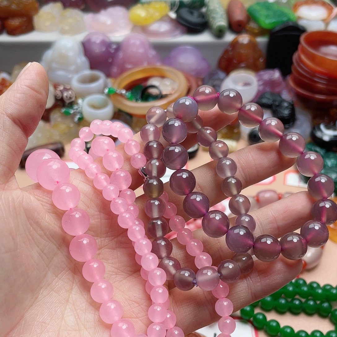 玛瑙/玉髓颈饰合金弓****争