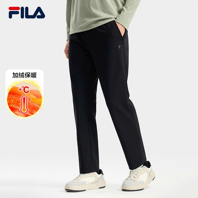 【黑标高品直口裤】斐乐秋冬男士加绒保暖休闲裤运动长裤F11M543606