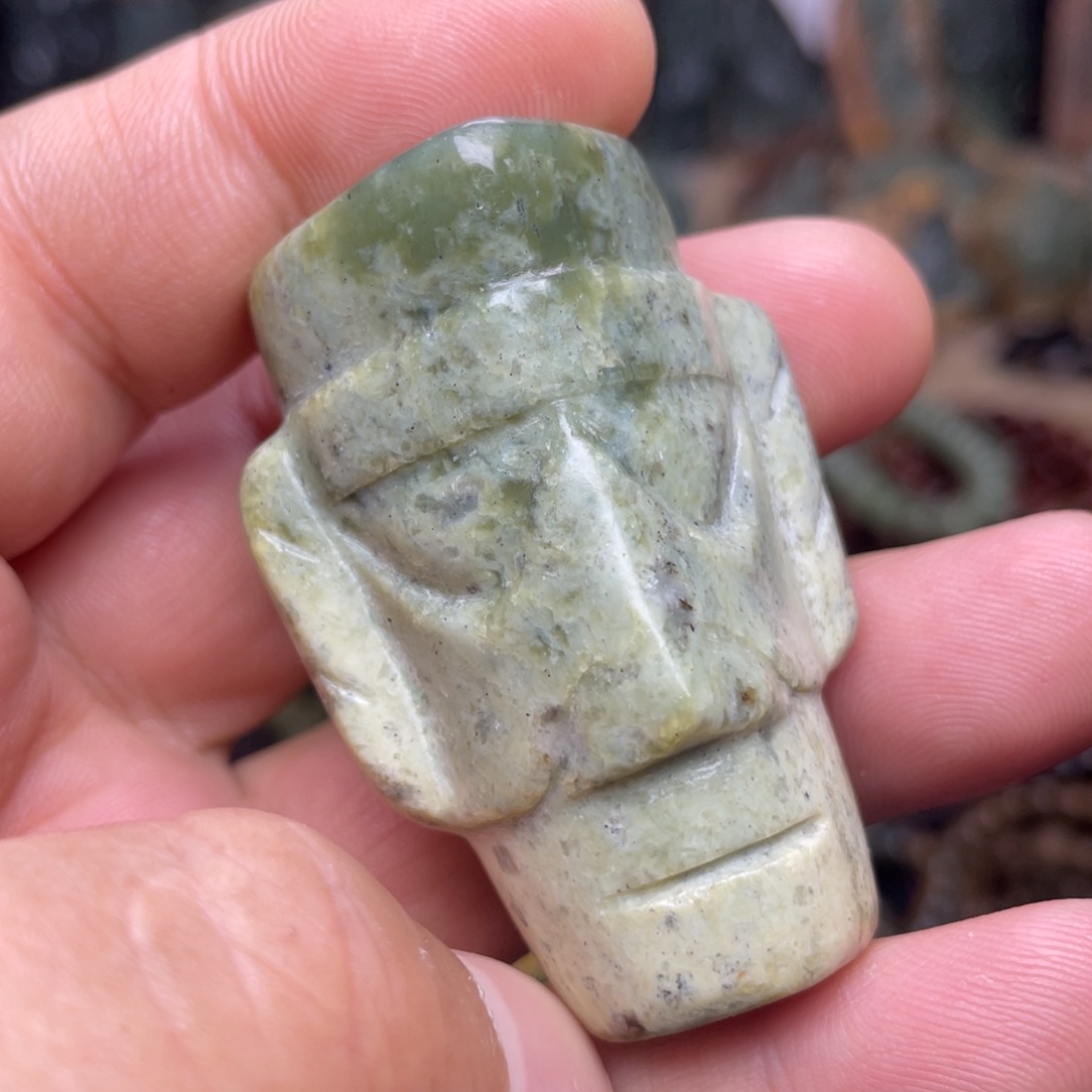 岫岩河磨玉（透闪石质玉）未镶嵌颈饰