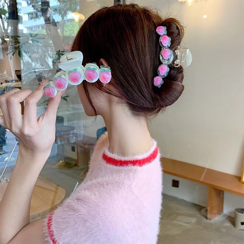 气质抓夹女高级感少女风彩色抓夹发夹卡通风百搭简约日韩法式发卡