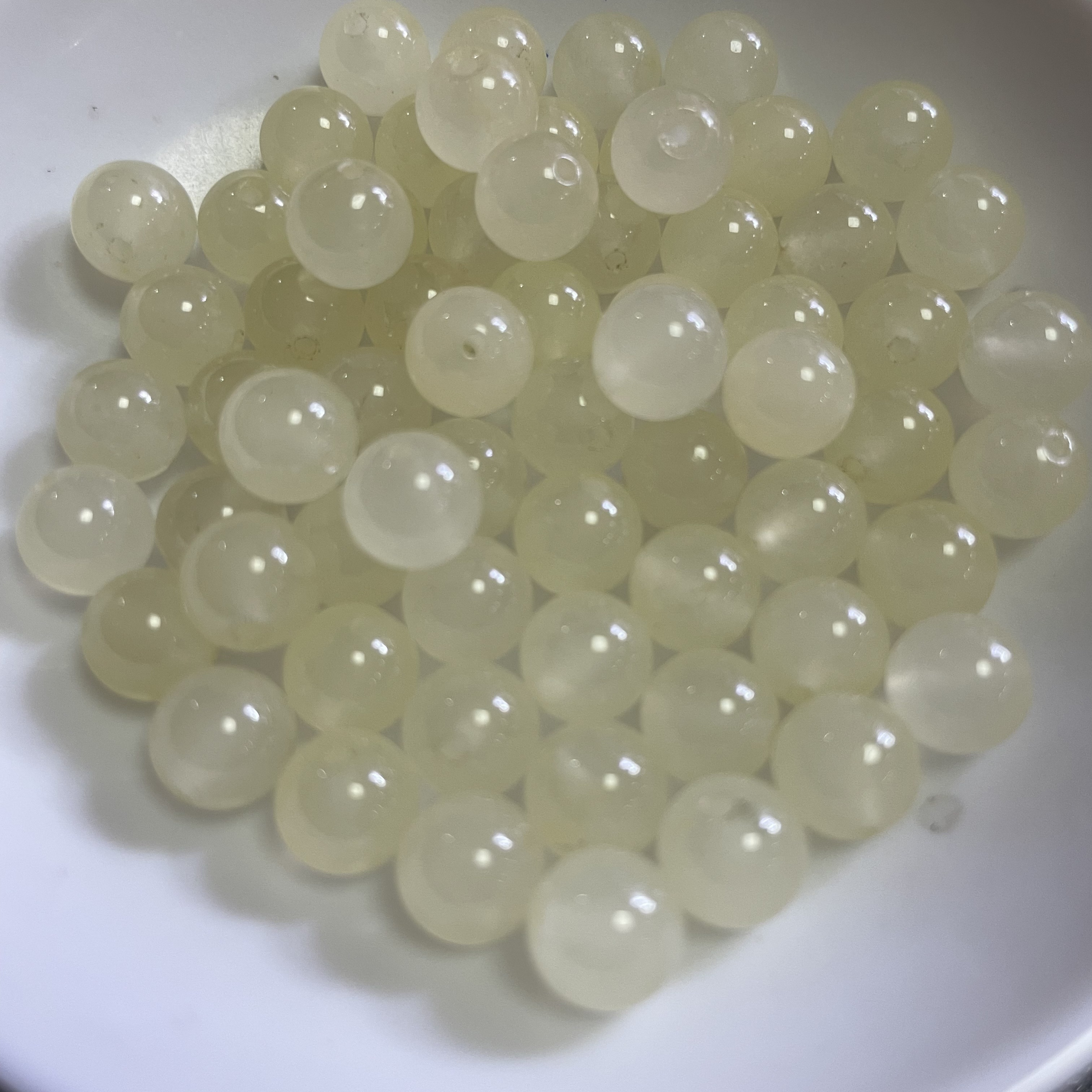 天然散珠和田玉蜂蜜水1351   8mm*20颗（赠弹力绳）-