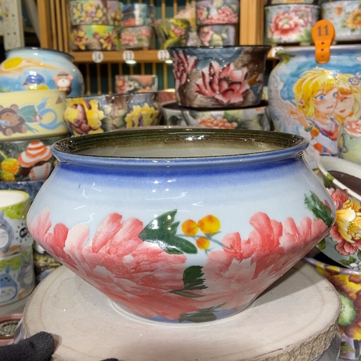 红陶景德镇艺术手绘作品