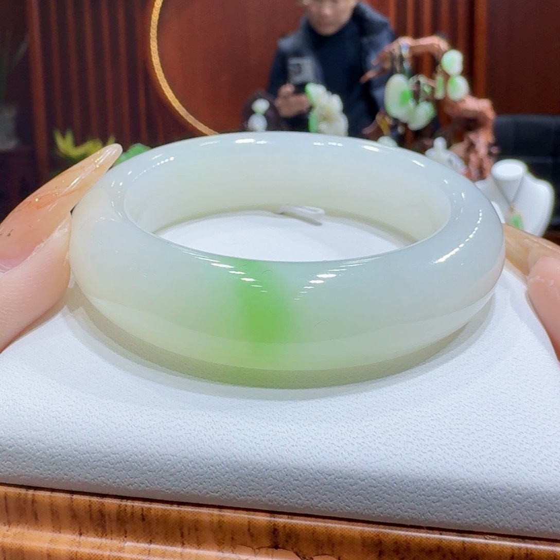 和田玉翠青51未镶嵌