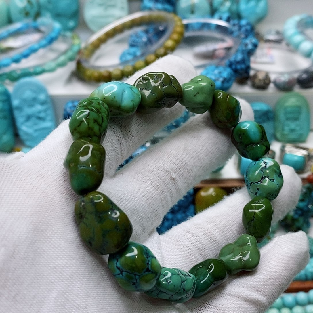 绿松石珠宝奇石未镶嵌寡***寡