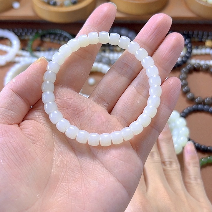 和田玉手串未镶嵌用****0