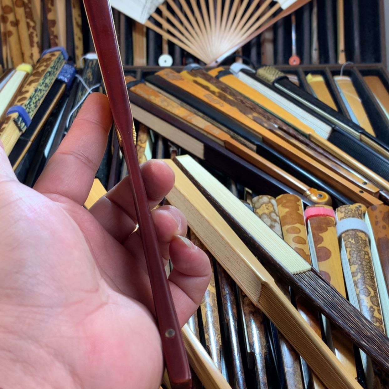 【闪购商品】扇子可*丶手工制作大漆折扇