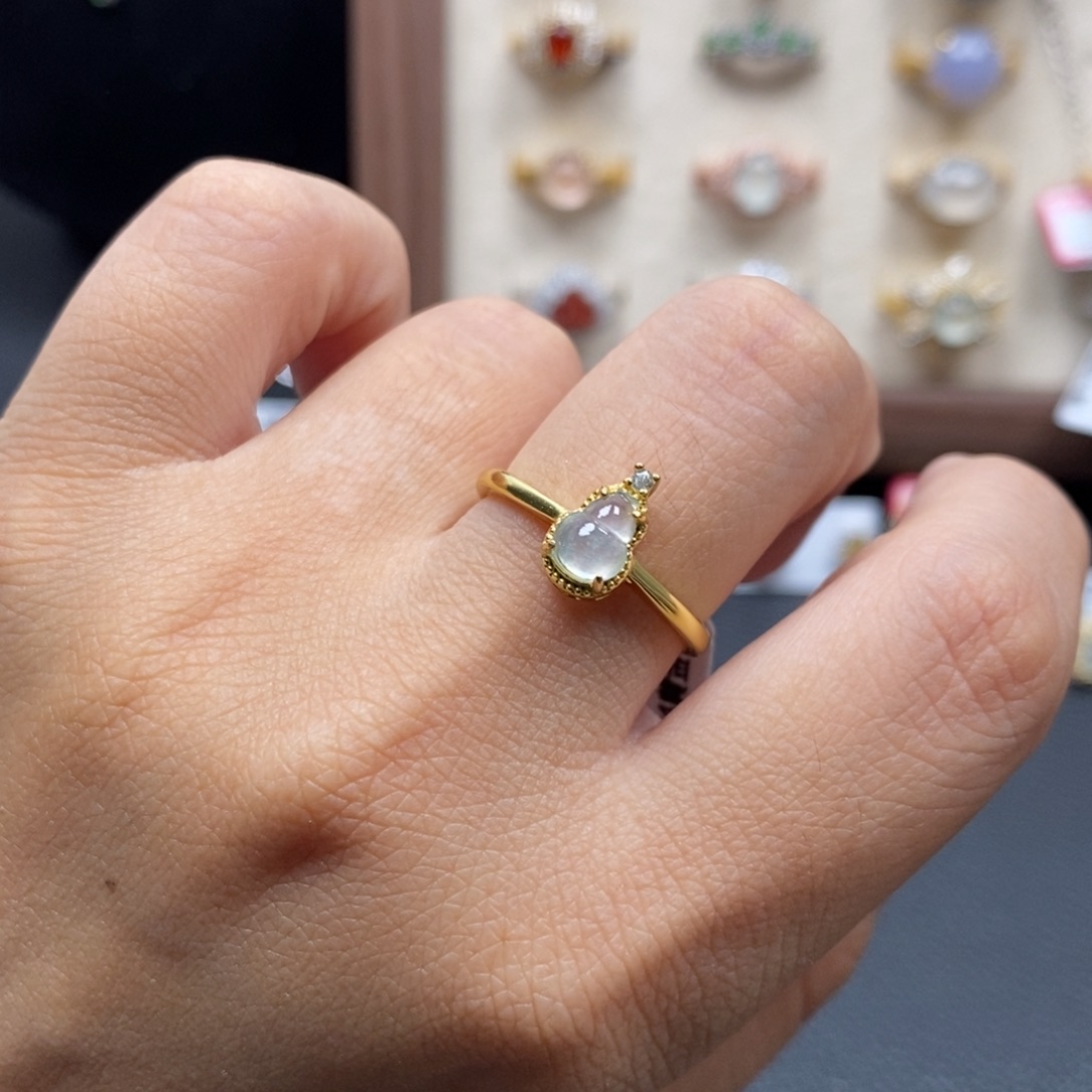 翡翠银S925镶嵌戒指