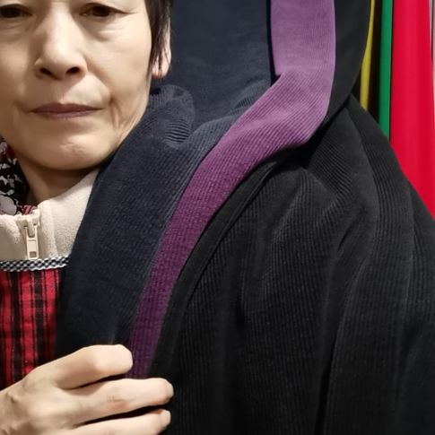 安可拉条布料黑色1.1米灰色和葡萄紫各1米