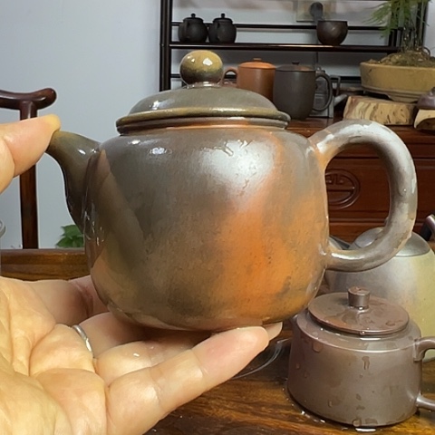 戬谷龙窑柴烧茶壶22