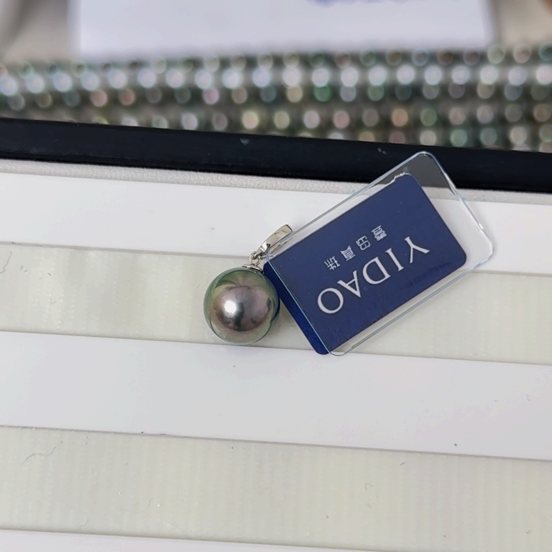 海水珍珠颈饰18K金镶嵌大溪地吊坠10-11mm可定制爱