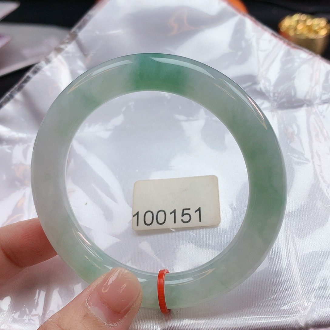 翡翠手镯未镶嵌54圈圆100151