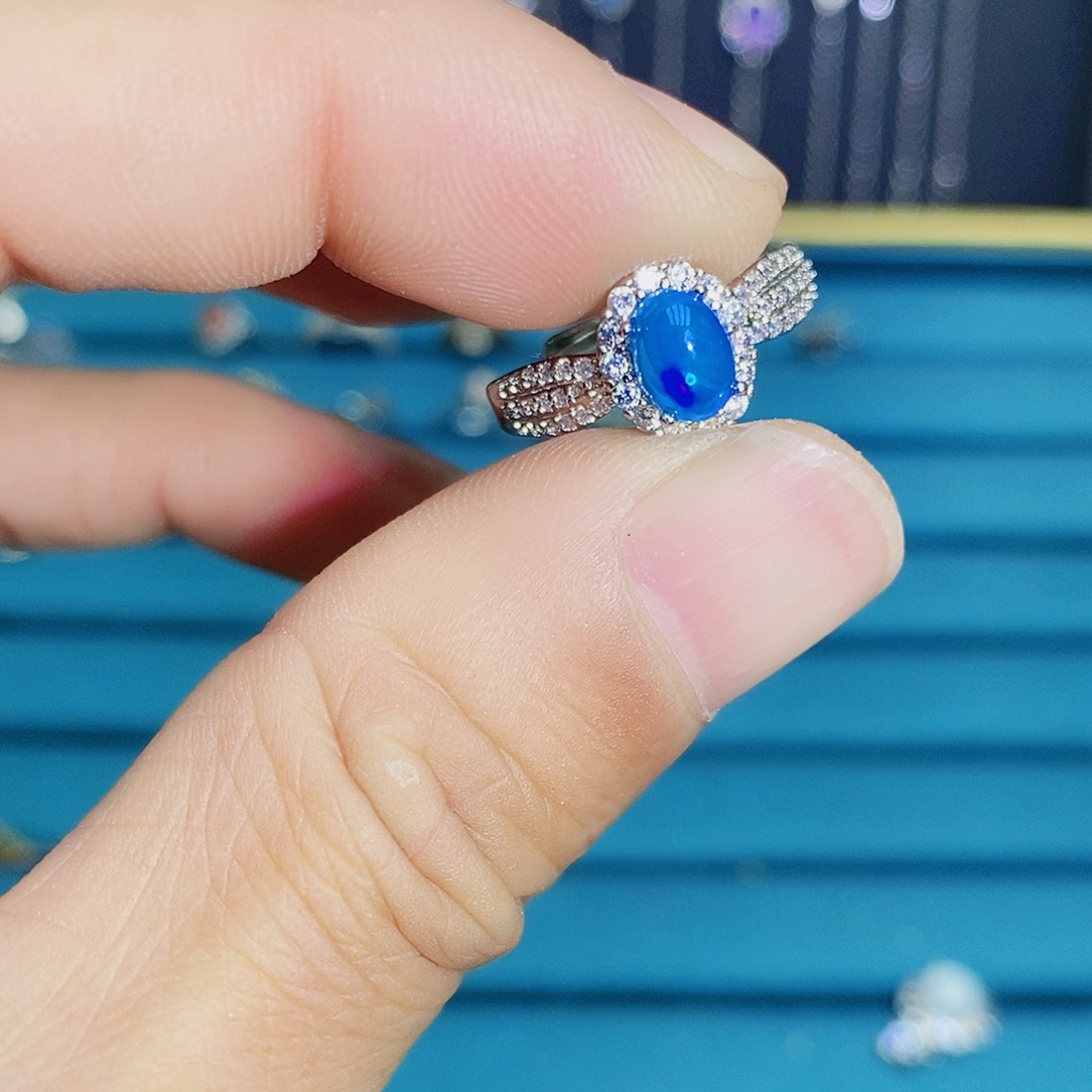 紫晶珠宝半成品银S925镶嵌