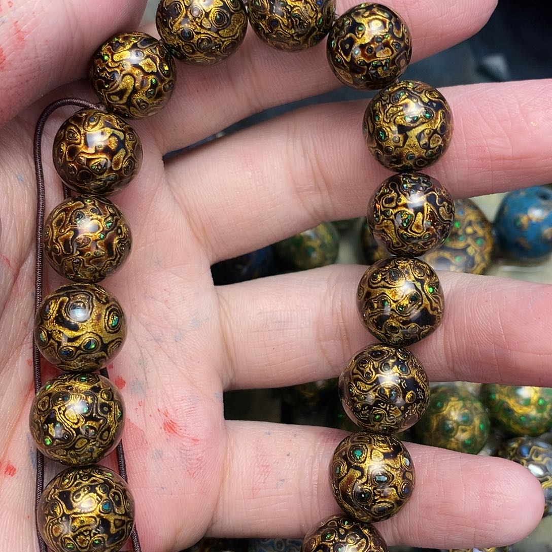 桃****?非遗手工 大漆工艺规格1.3cm